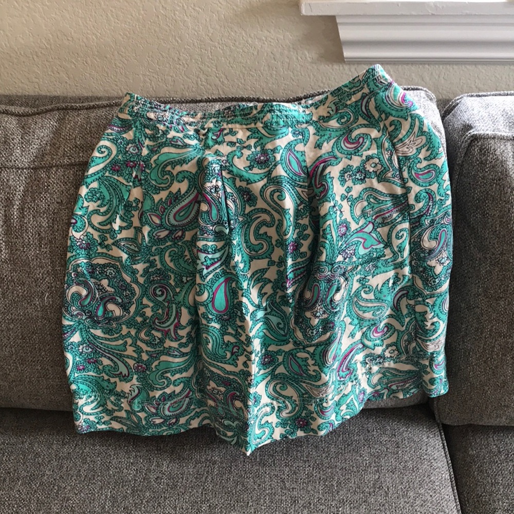 Loft paisley skirt